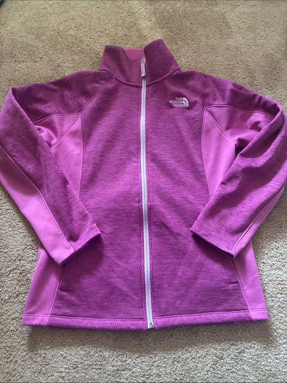The North Face Girls XL Purple Full Zip Fleece Jacket